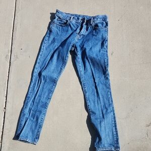 Off-White Blue Skinny Jeans